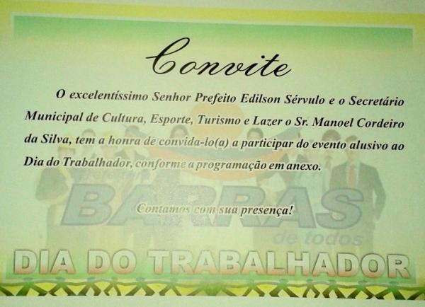 Confira a programação do Dia do Trabalhador  - Imagem 1