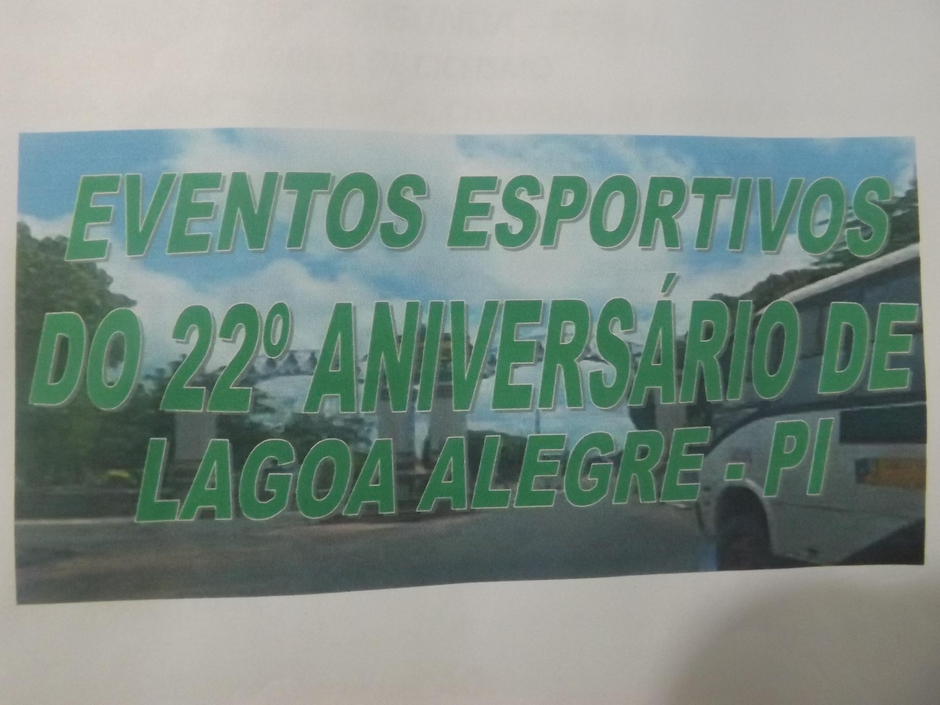 Eventos Esportivos no 22º Aniversário da cidade