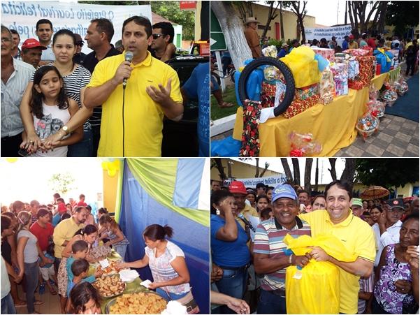 Prefeito de Esperantina comemorou 1º de maio com farto café da manhã e sorteio de presentes