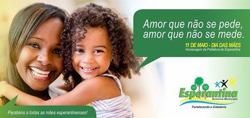 Mensagem do Prefeito Lourival Bezerra e Primeira Dama Luana Machado a todas as Mães de Esperantina. 