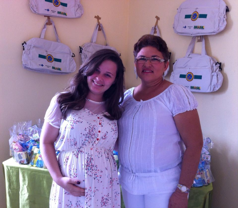 Gestantes receberam Bolsa da Rede Cegonha e participaram de palestra educativa