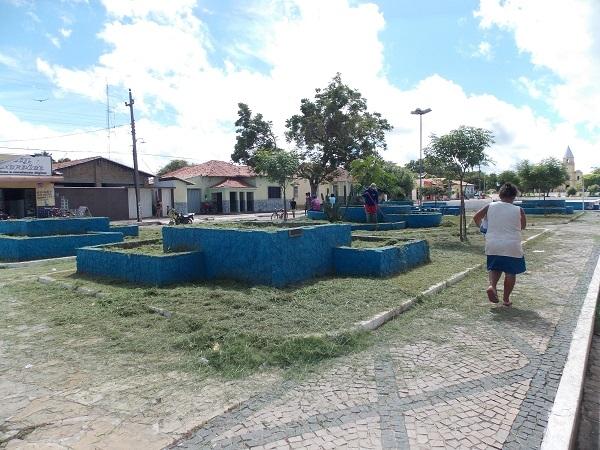 Prefeito inicia limpeza nas praças de Porto - Imagem 1