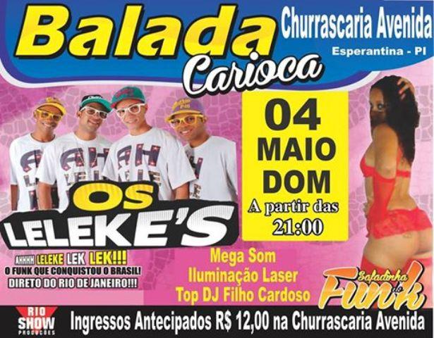 Os Leleke“s nesse domingo 04 de maio em Esperantina