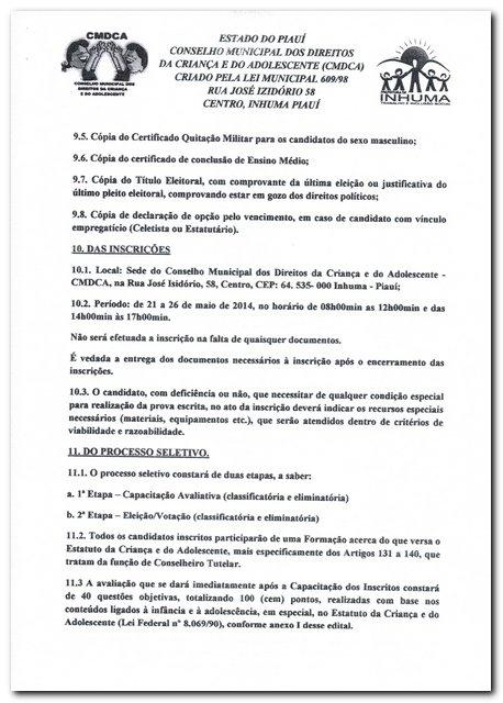 Edital nº 01/2014 - Eleição Suplementar do Conselho Tutelar - Imagem 6