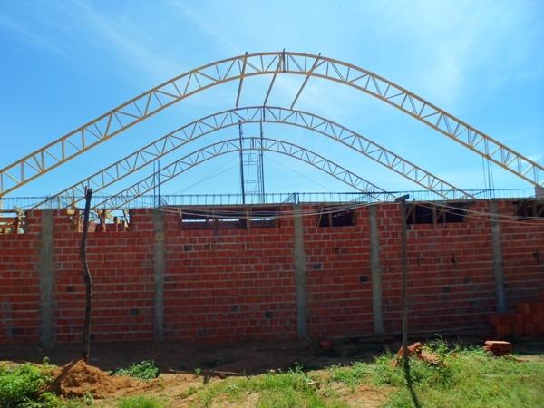 Construção da Quadra Coberta com Vestuário no Bairro Vale Verde está em ritmo acelerado - Imagem 4