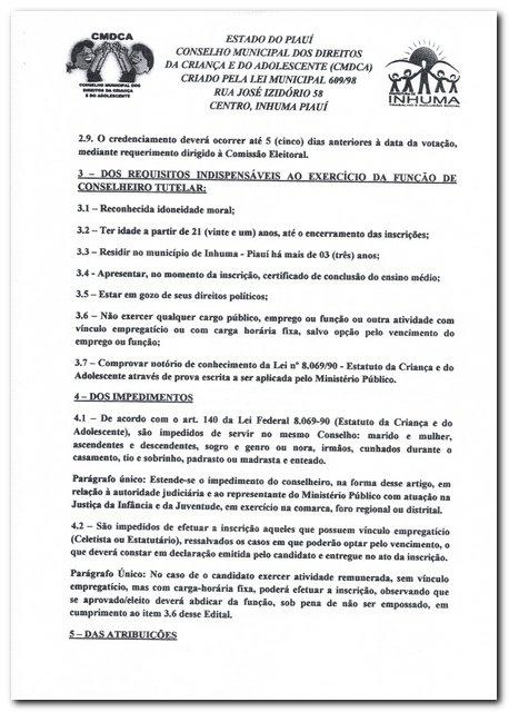 Edital nº 01/2014 - Eleição Suplementar do Conselho Tutelar - Imagem 3