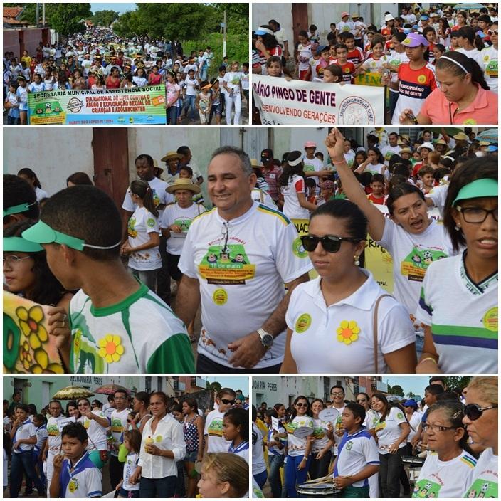 Uma verdadeira multidão sai às ruas para “dizer não” à exploração sexual em Buriti dos Lopes