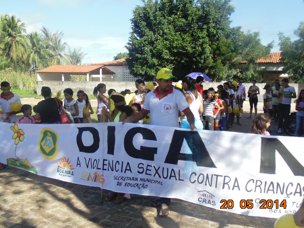 SEMAS Boa Hora realiza a caminhada “Diga Não à violência sexual contra criança”