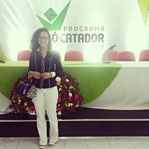 Chefe de gabinete, Lívia Queiroz, participa de encontro em Teresina do Programa Pró-Catador