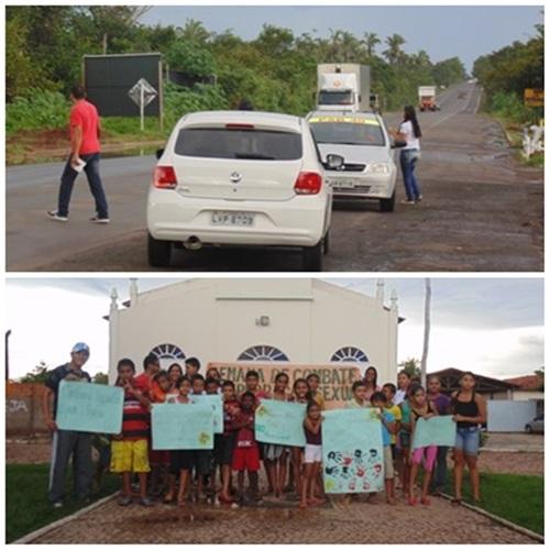 Adesivagem na BR relembra o dia de combate a violência sexual contra crianças e adolescentes