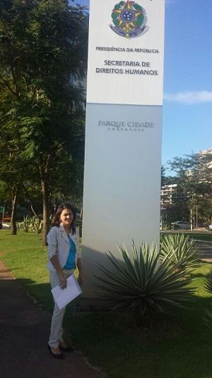 Primeira dama de Porto, Clarissa Lira, visita Secretaria dos Direitos Humanos em Brasilia