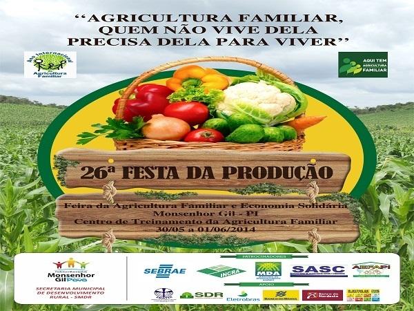Festa da Produção/2014 prioriza agricultura familiar