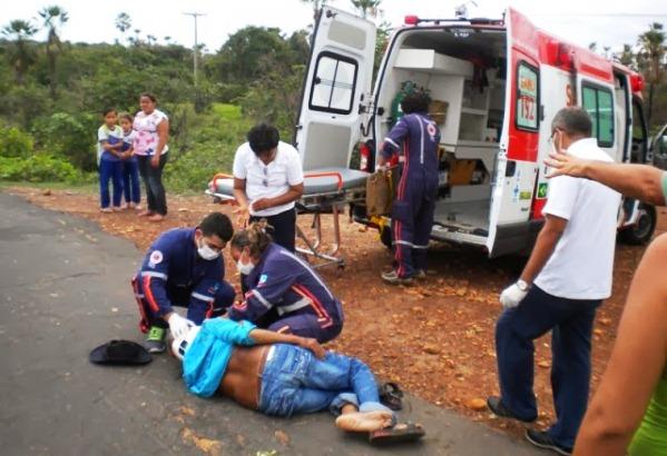 Assaltante fica gravemente ferido em acidente na BR-343 durante fuga