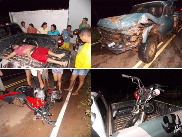 Motoqueiro colide com veiculo D-10  e é arrastado por mais de 40 metros