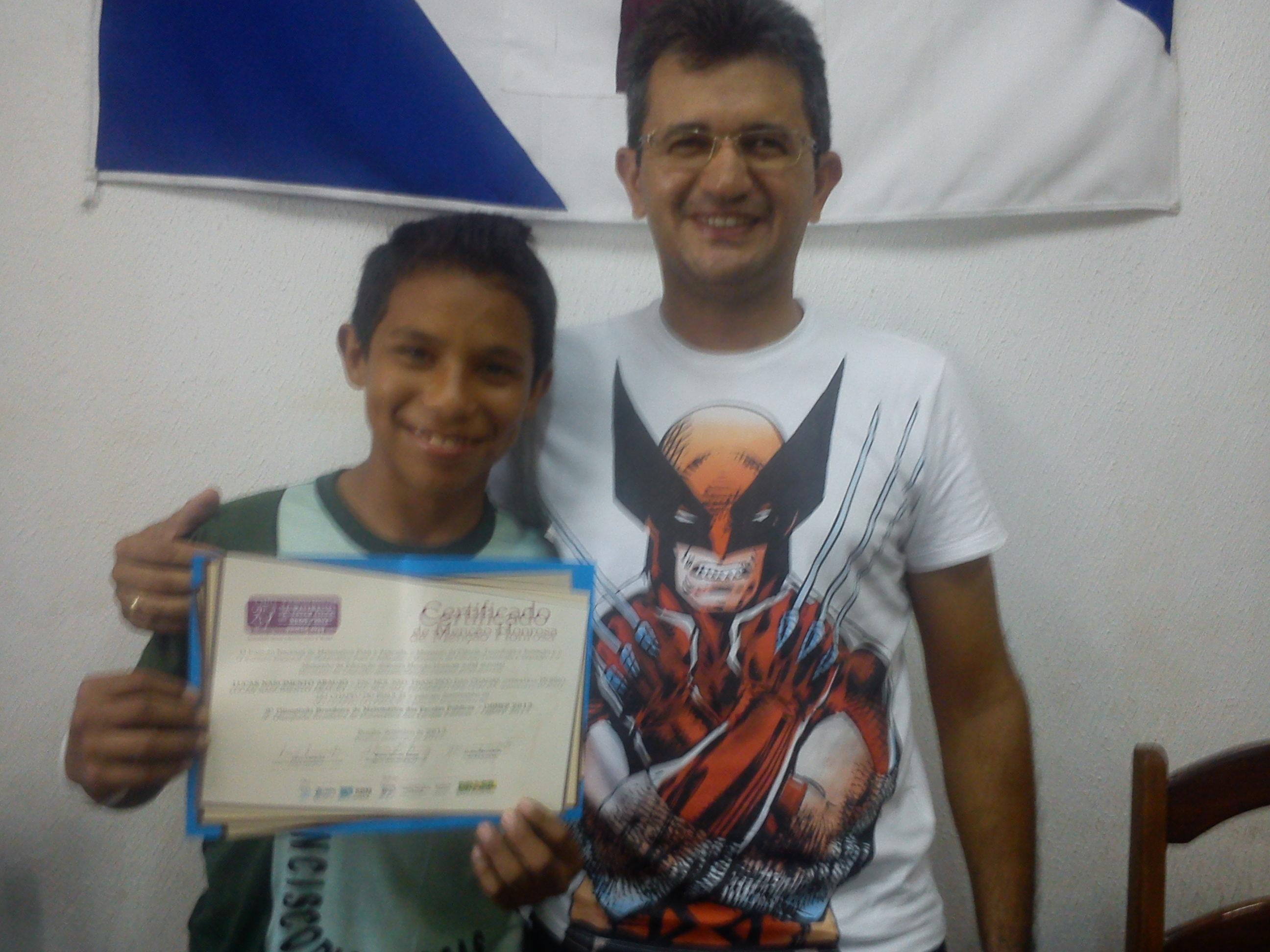 Estudante Morrochapeuense Recebe Certificado da OBMEP