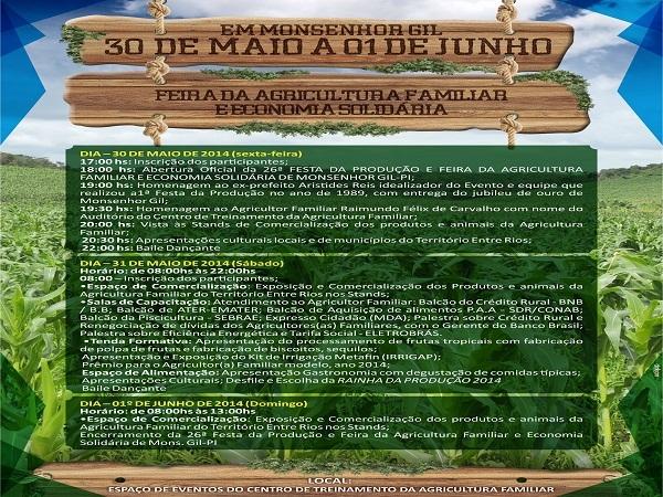                        Começa a “26ª Festa  da Produção” de Monsenhor Gil - Imagem 19