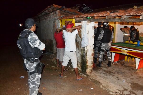 Força Tática realiza operação em áreas de maior incidência de crimes