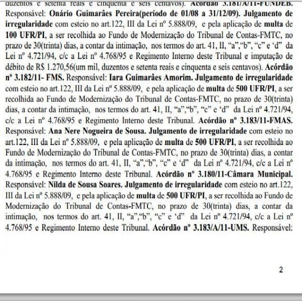 Contas do ex-prefeito reprovadas pelo TCE nos anos de 2008 e 2009 serão votadas hoje pelos vereadores  - Imagem 2