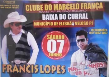 Clube “Marcelo França” apresenta grandes atrações no dia 07 de junho, confira