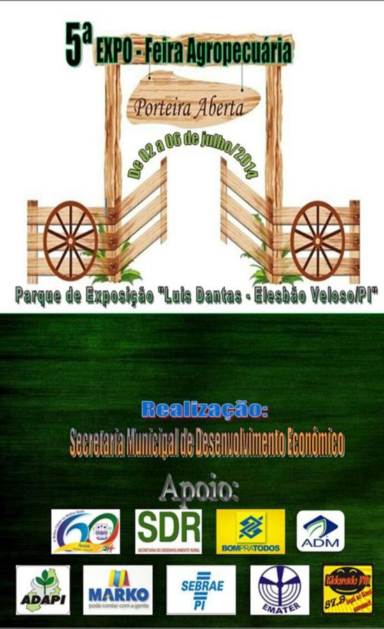Organizadores divulgam datas da 5ª Feira Agropecuária de Elesbão Veloso    - Imagem 1