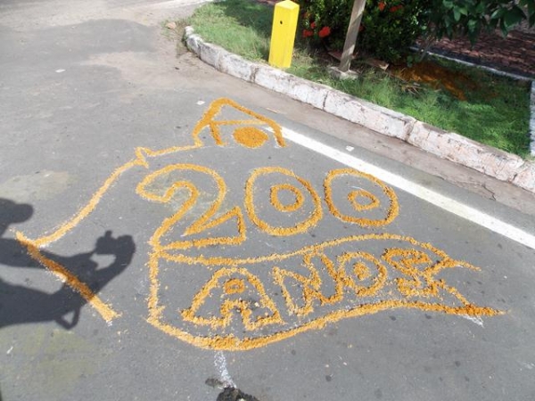  Dia 19 de  Junho dia de corpus christi Com um Lindo Tapete  em Batalha  - Imagem 11