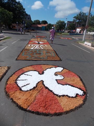  Dia 19 de  Junho dia de corpus christi Com um Lindo Tapete  em Batalha  - Imagem 15