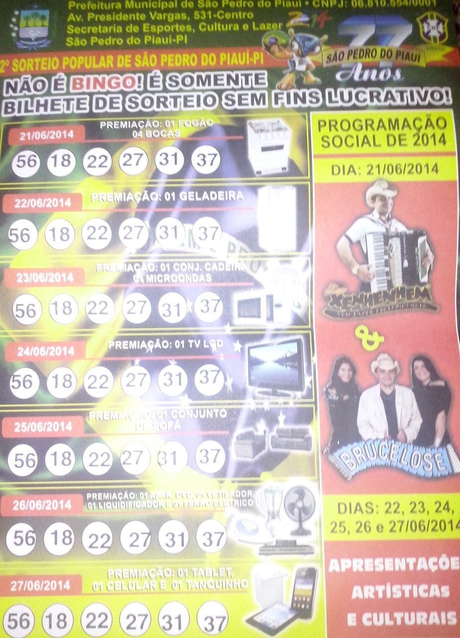 Sorteio popular leva milhares de pessoas a praça da matriz 