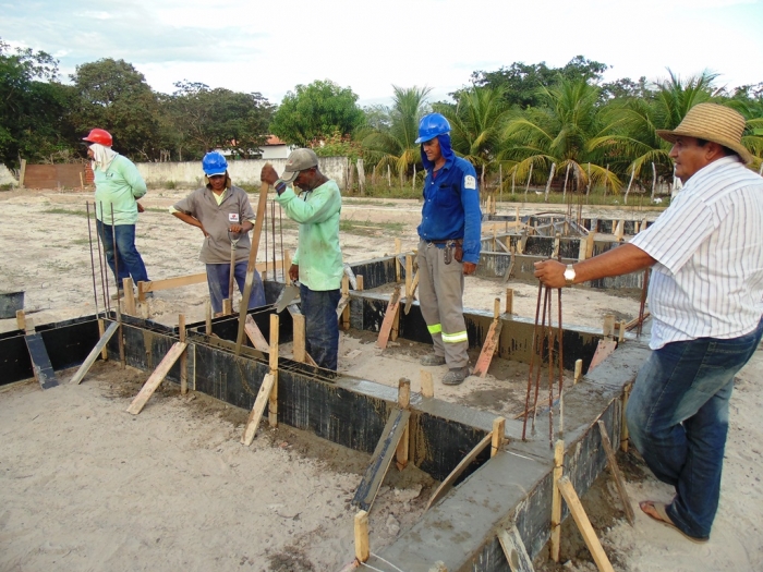 Prefeito visita as obras do matadouro e do 3º ginásio coberto de Boa Hora - Imagem 11