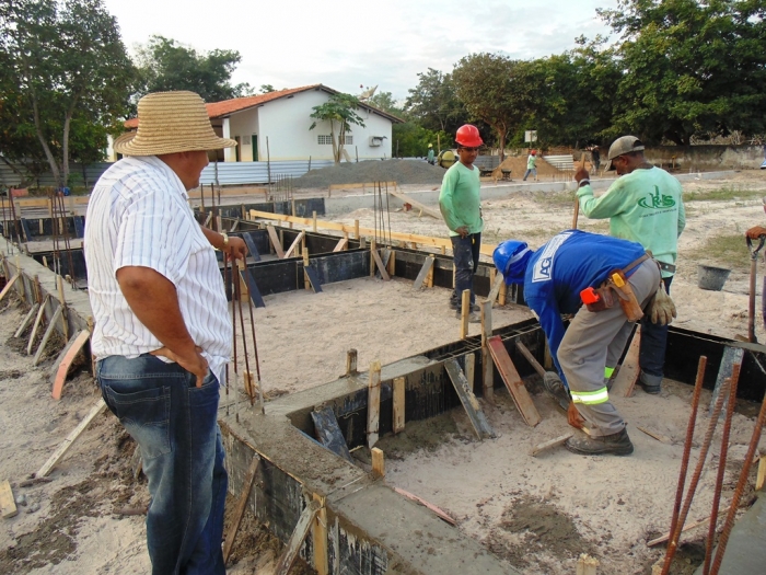 Prefeito visita as obras do matadouro e do 3º ginásio coberto de Boa Hora - Imagem 12