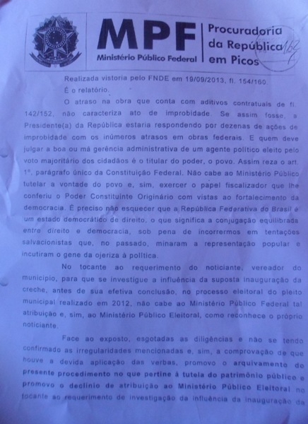 Promoção de Arquivamento com Clinico de Atribuição ao Ministério Publico Eleitoral - Imagem 2