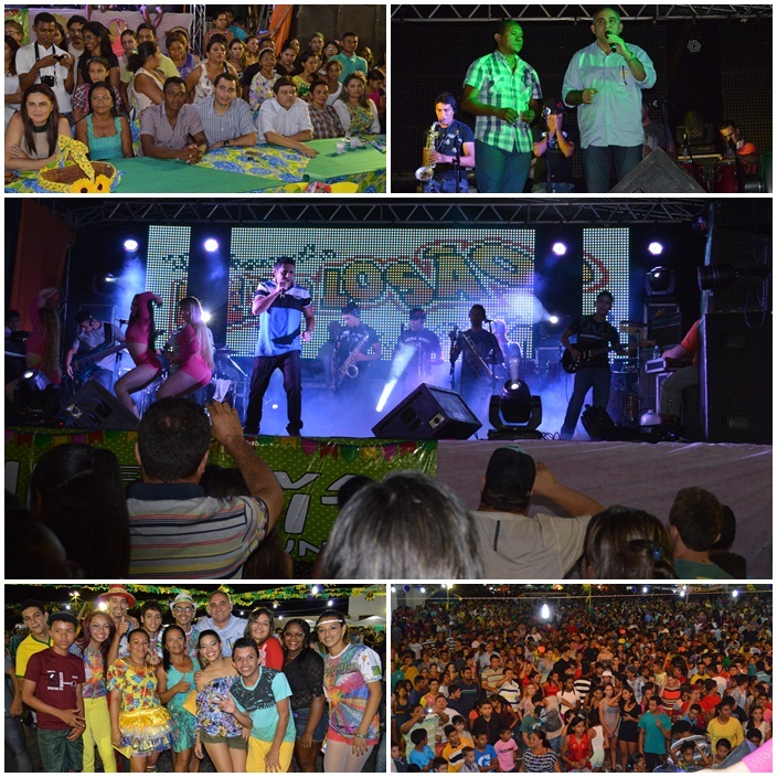 Uma multidão na 1ª noite do “Buriti Cidade Junina” em Buriti dos Lopes