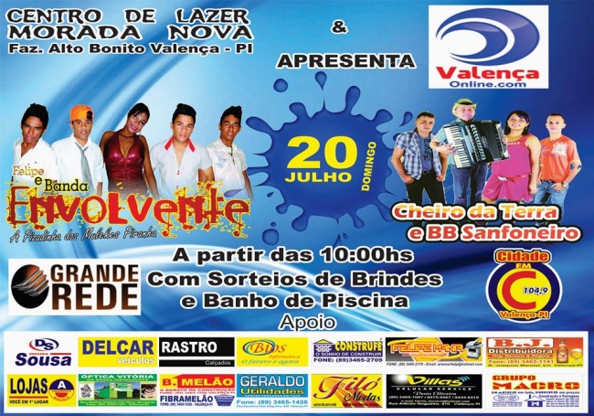  Felipe e Banda Envolvente, Cheiro da Terra e BB Sanfoneiro no Centro de Lazer Fazenda Alto Bonito - Imagem 1