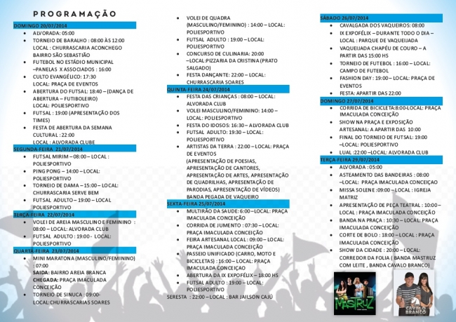 XXIV Semana Cultural de São Félix do Piauí com um novo olhar - Imagem 2