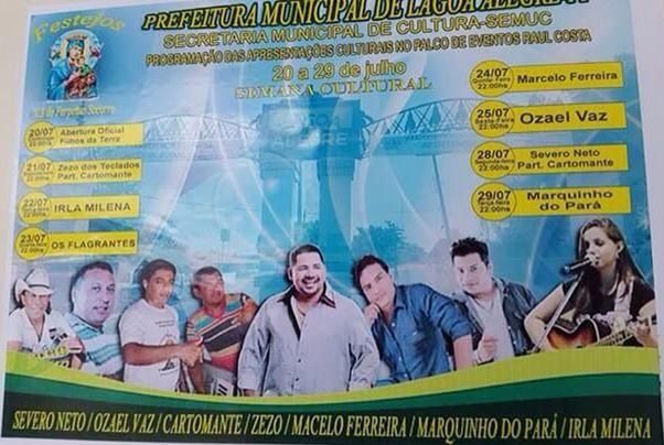 Bons shows na programação cultural dos festejos em Lagoa Alegre; veja! - Imagem 1
