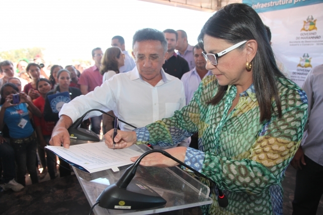 Roseana Sarney lança e assina ordem de serviço do Parque Empresarial de Timon - Imagem 1
