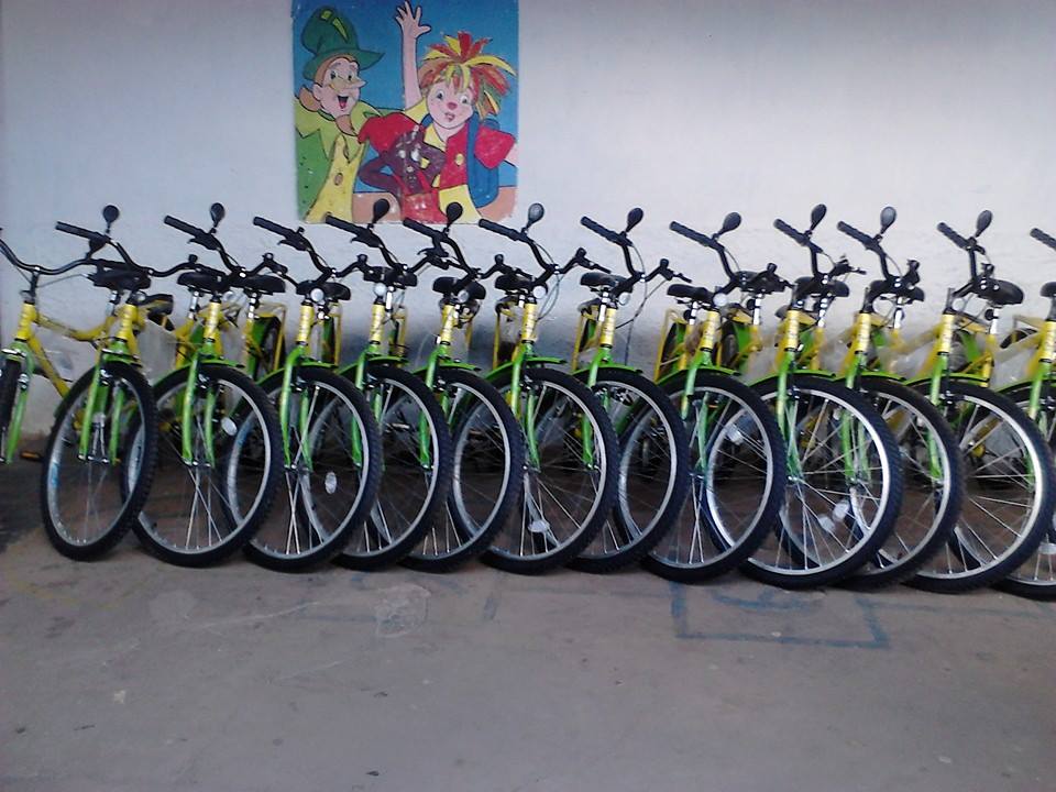Entrega de bicicletas nas escolas Municipais de Barro Duro PI