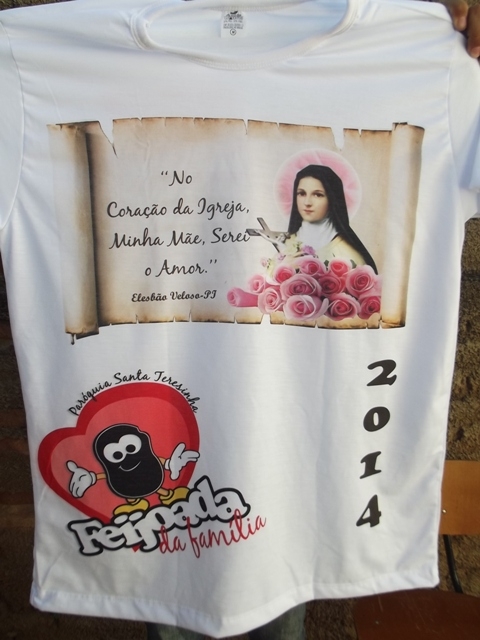 Adquira sua camisa da Feijoada da Família organizada pela Paróquia de Santa Teresinha - Imagem 1