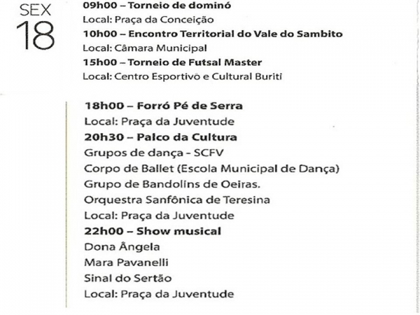 A Prefeitura Municipal de Ipiranga convida a todos para XXXI Semana Cultural da Juventude Ipiranguense - Imagem 7