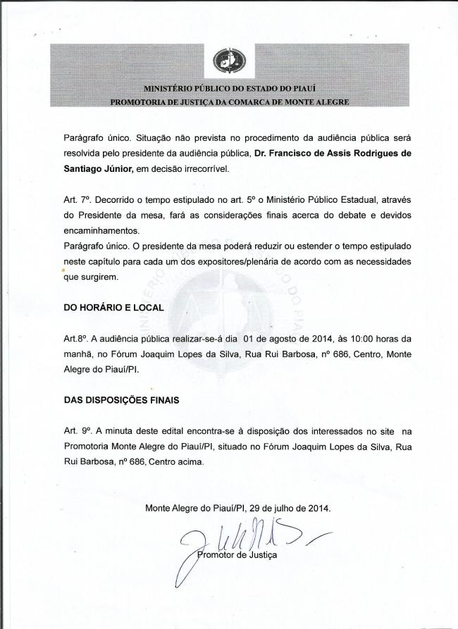 Promotor de justiça realiza Audiência Pública para discutir a venda e o consumo de bebida alcóolica por criança e adolescente em Monte Alegre –PI. - Imagem 16