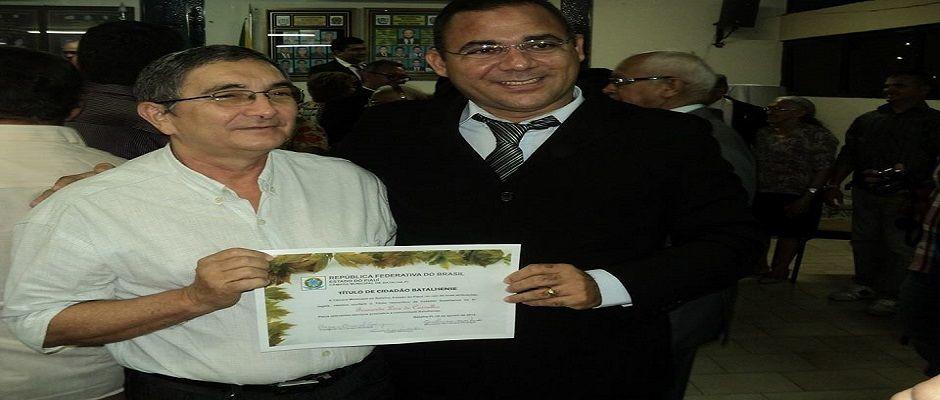 Barrense Fernando Lira recebe título de cidadão batalhense