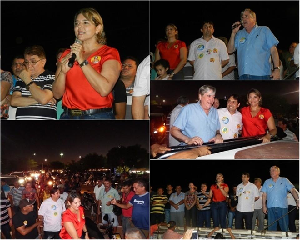 Janainna Marques realiza grande carreata e reunião política em Esperantina
