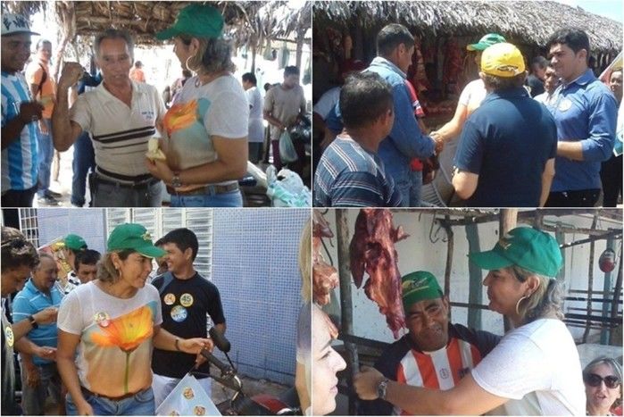 Candidata à deputada Janainna Marques e Hugo Napoleão realizam caminhada em Esperantina - Imagem 2