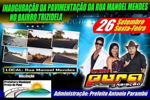 Inauguração da pavimentação asfáltica do bairro trizidela - Imagem 1