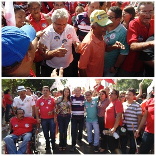 Candidatos realizam caminhada em Campo Maior - Imagem 2