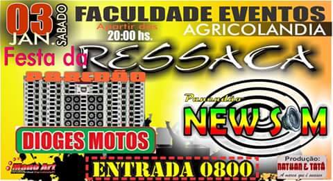 03 de Janeiro Festa da Ressaca no Faculdade e Eventos - Imagem 1