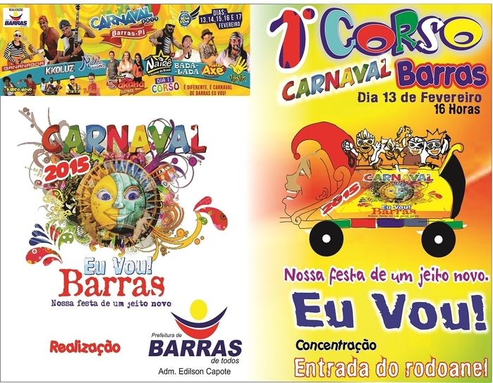 Confira programação do Carnaval de Barras - Imagem 1
