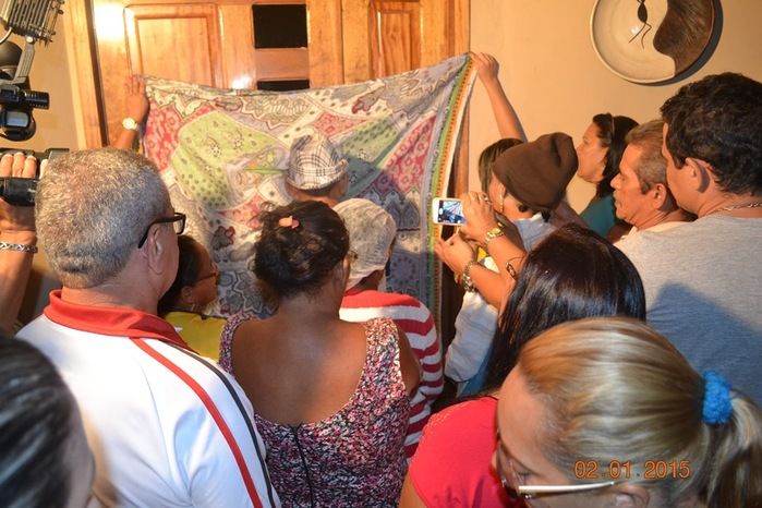 Grupos de Reisado do Boi Panim visita residencia do Vereador Luiz Paulo - Imagem 5