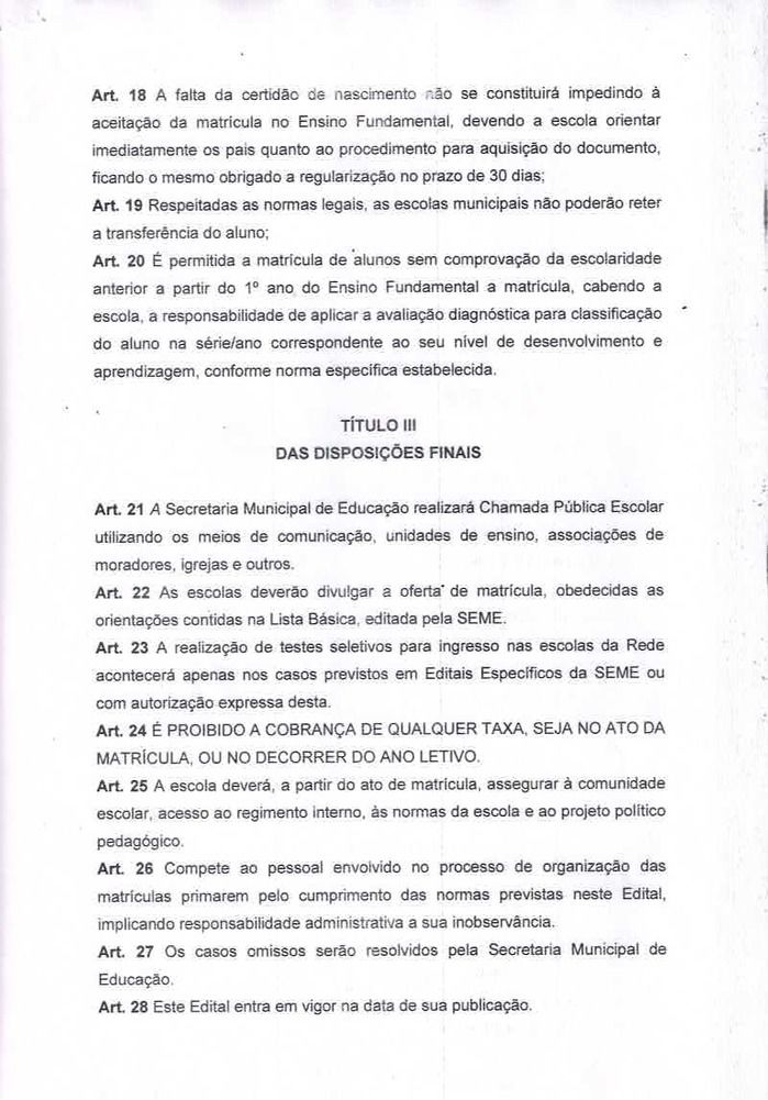 Secretaria de Educação lança Edital de Matrículas para o ano de 2015  - Imagem 6