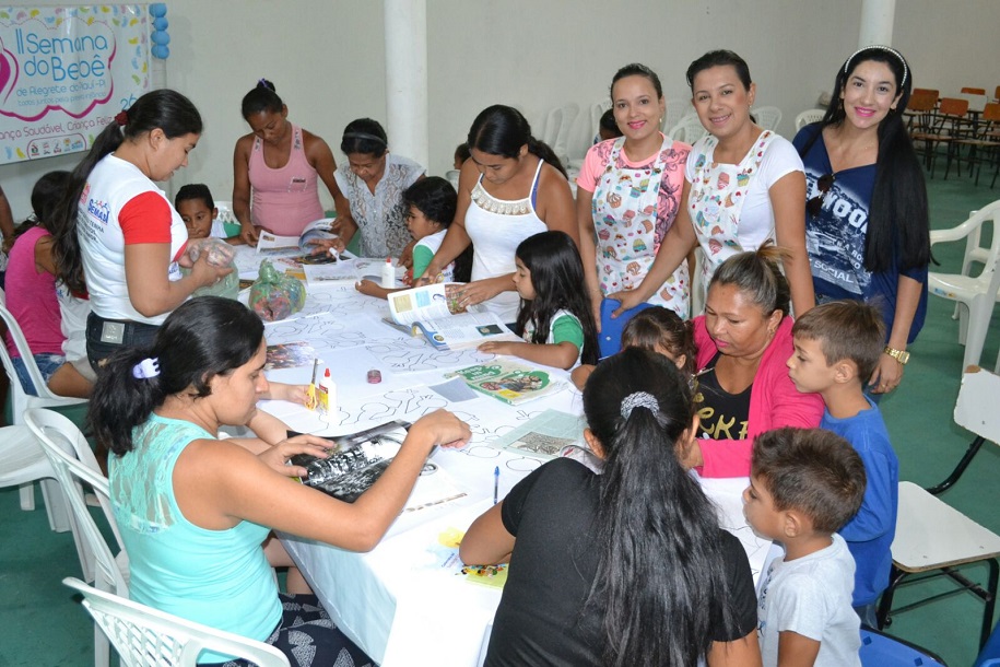 CRAS realiza ações para crianças dos SCFV no terceiro dia da II Semana do Bebê
