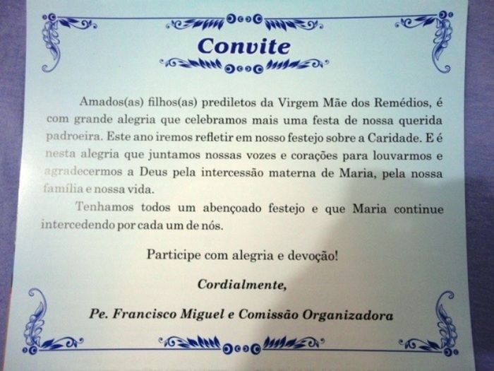 Comunidade Festeja a Virgem dos Remédios! - Imagem 2